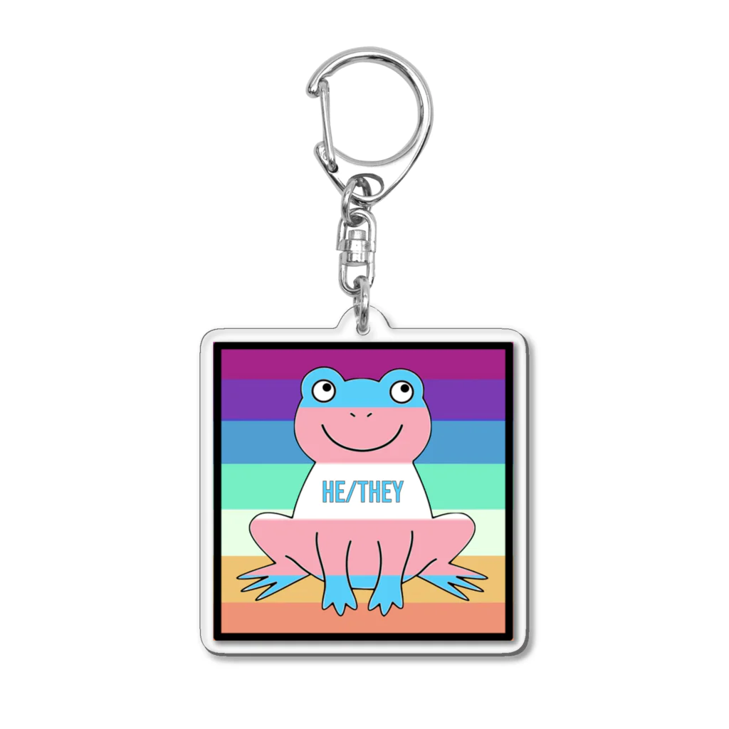 rionadのtransgender (he/they) mlm/nblm frog アクリルキーホルダー