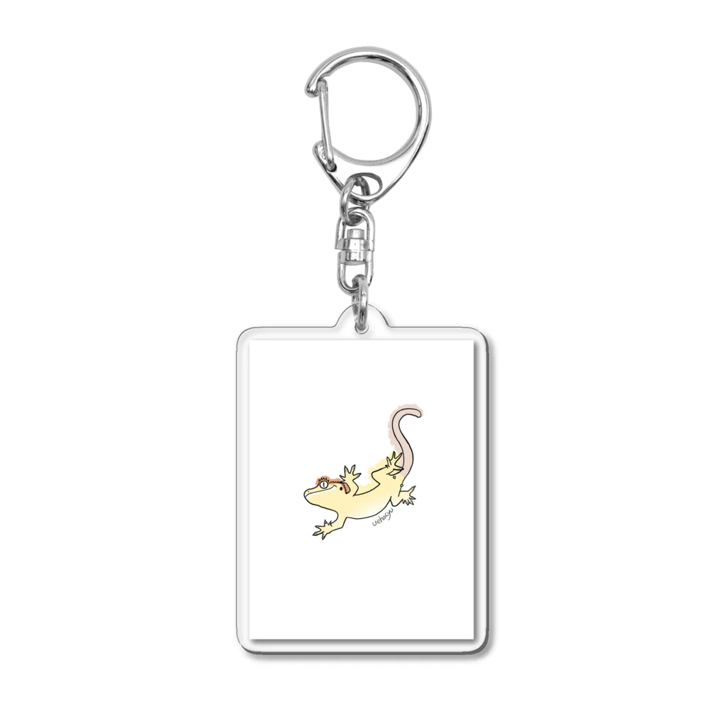 uehacyuのくれすてっどげっこー Acrylic Key Chain