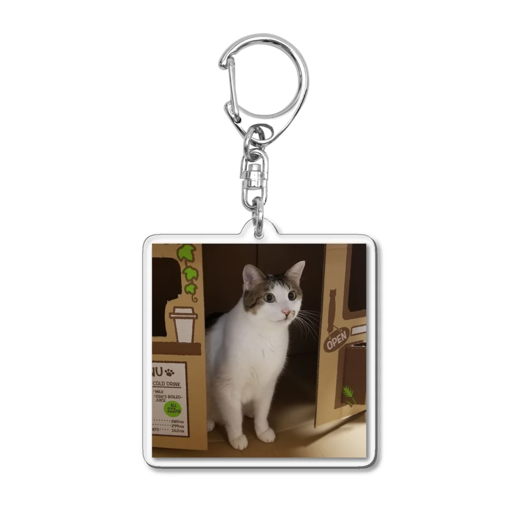 猫店長の店の猫店長 Acrylic Key Chain