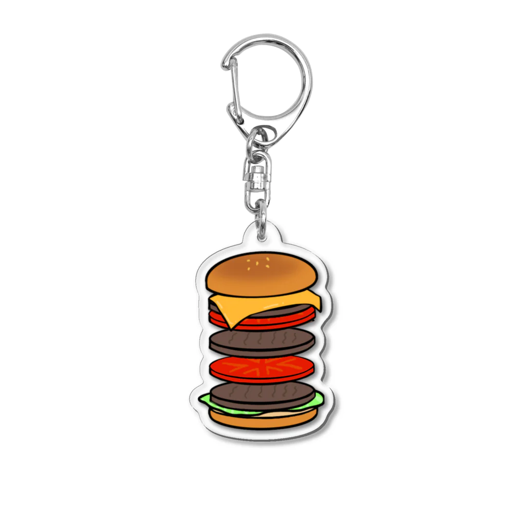 crarisのハンバーガー君のキーホルダー Acrylic Key Chain