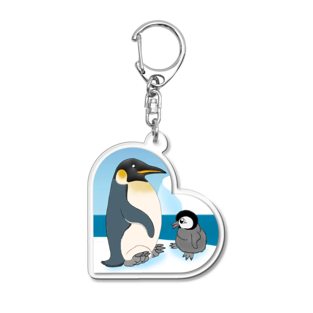 ZOO TYPHOONのコウテイペンギン Acrylic Key Chain