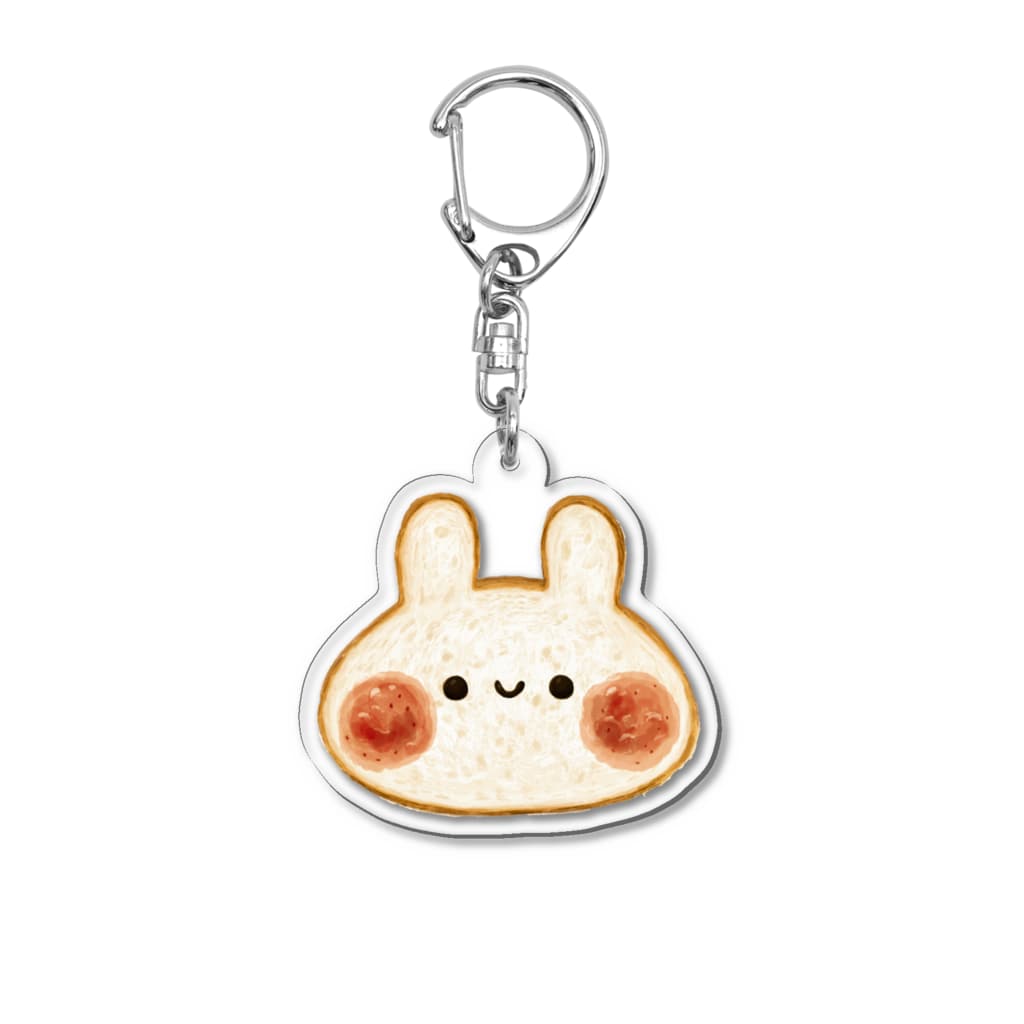 ＊momochy shop＊の食パンうさぎ Acrylic Key Chain