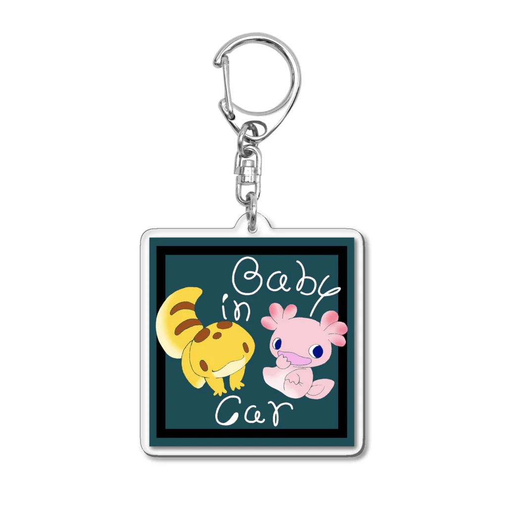 ぴーたーぱんのBaby in Car Acrylic Key Chain