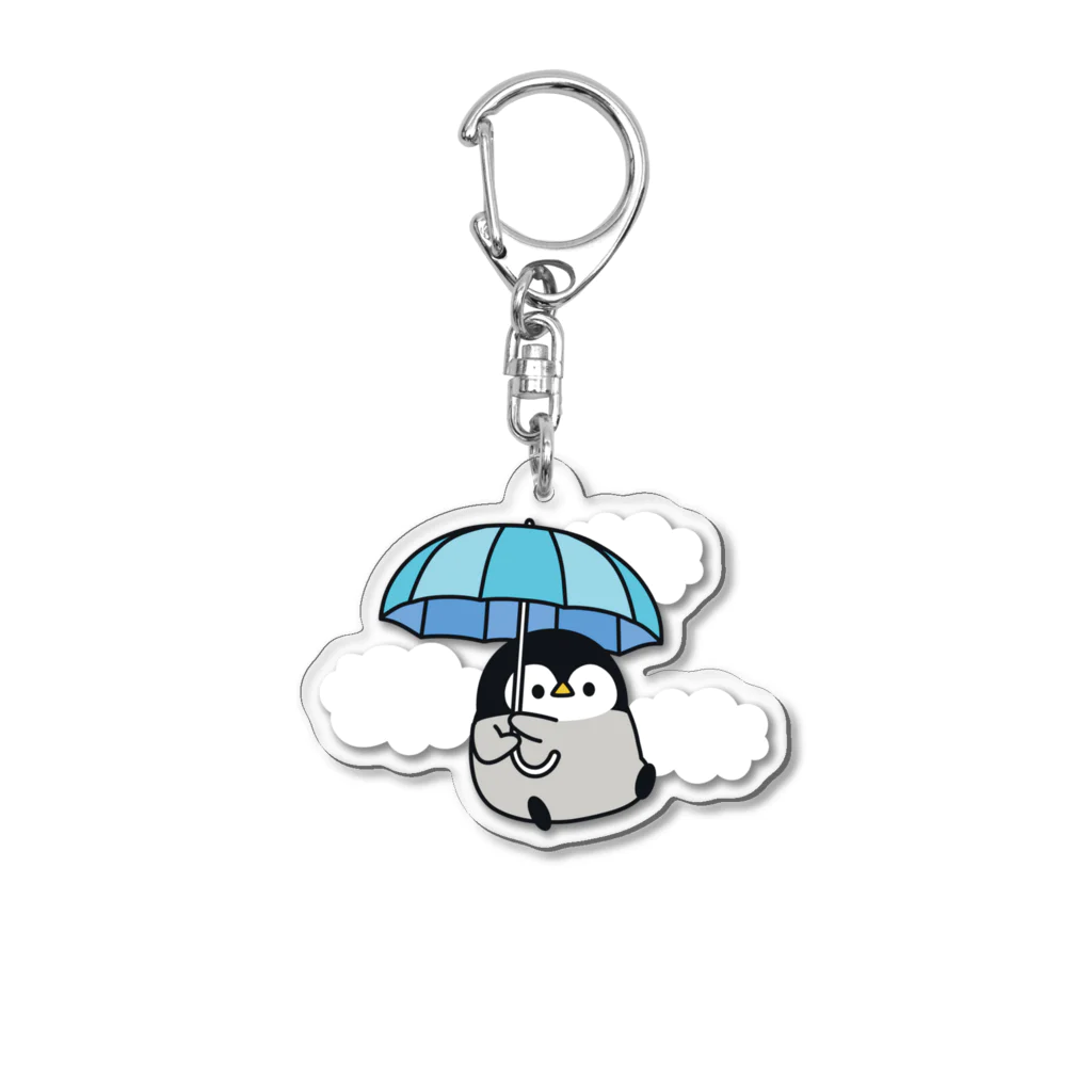 DECORの心くばりペンギン　雨の日ver. Acrylic Key Chain