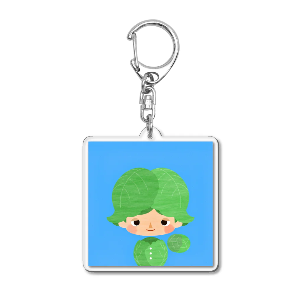 キャベツ売り場のキャベツ君ステッカー（ノーマル） Acrylic Key Chain