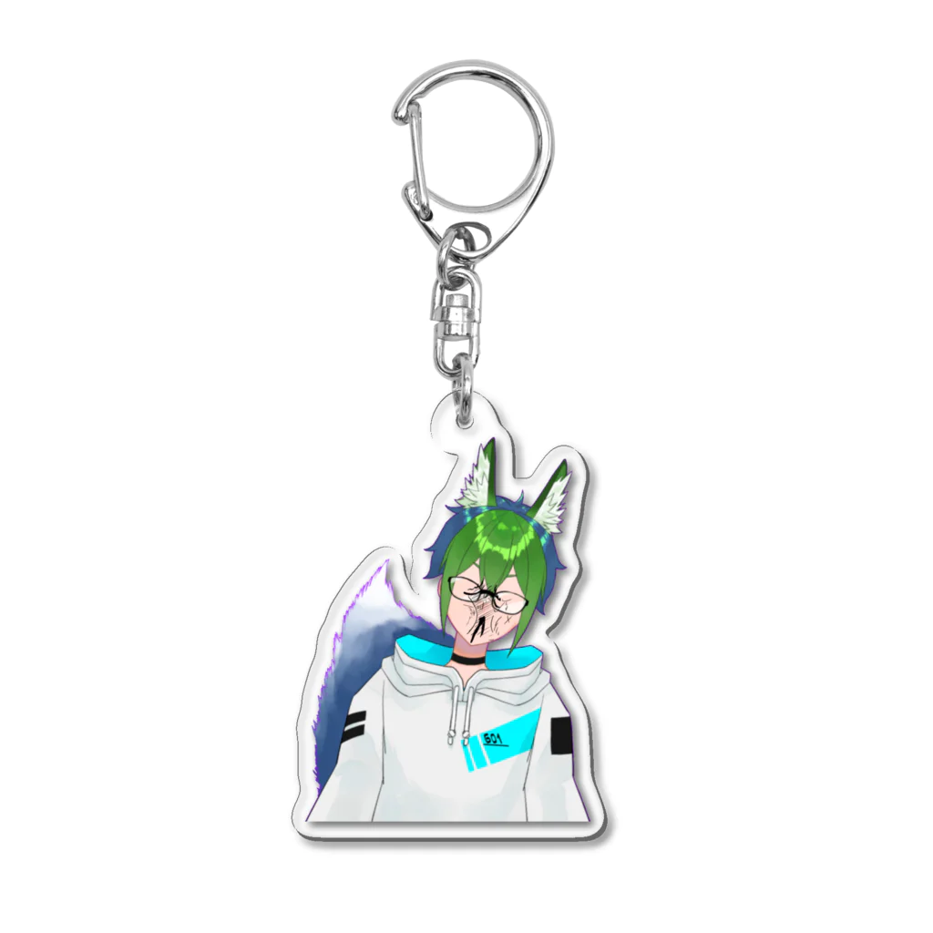 ロクマルイチ『601』🦊Vtuber化🎮のロクさんアクリルキーホルダー（ボコボコver.） Acrylic Key Chain