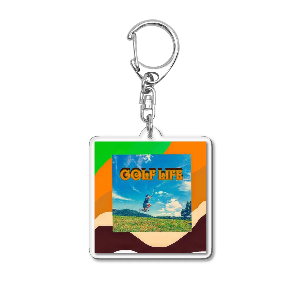 yanbarulove子のgolf life Acrylic Key Chain