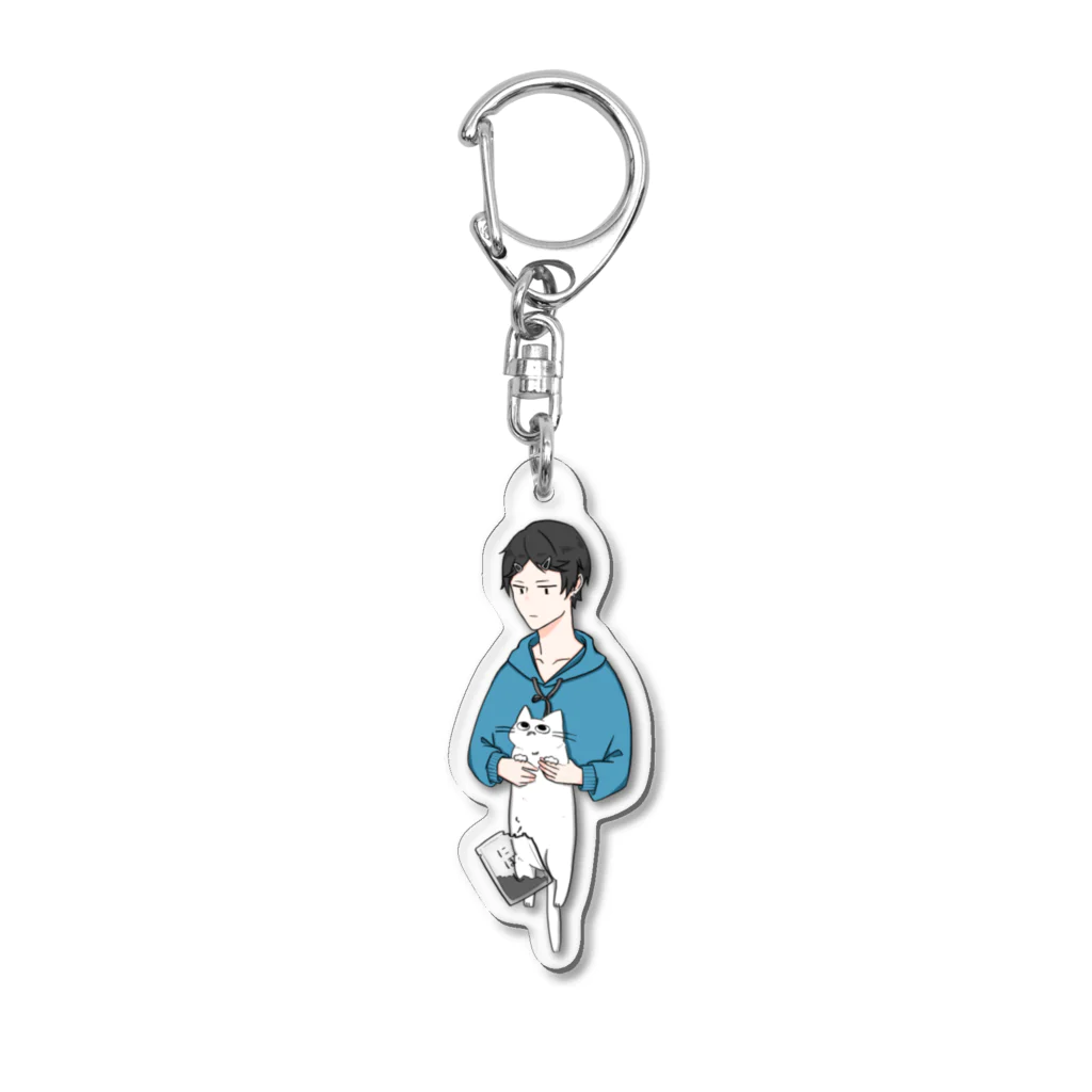 猫好きの...。 Acrylic Key Chain