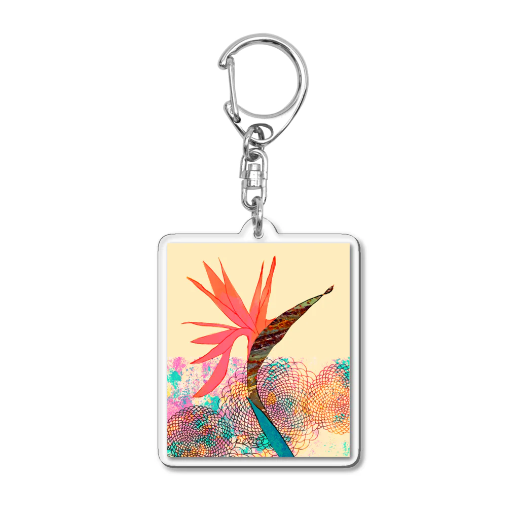 SUNRISE SOUNDのストレリチア Acrylic Key Chain