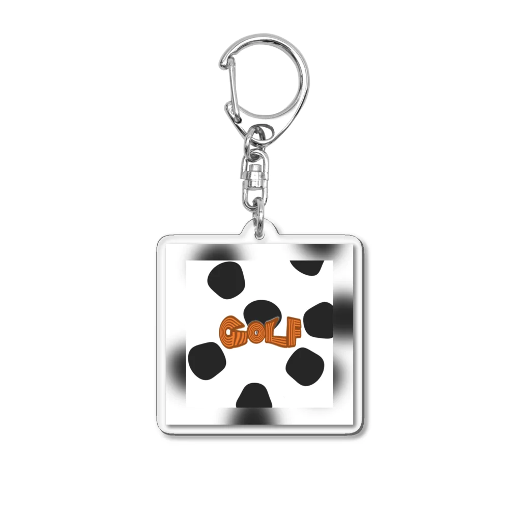 yanbarulove子のgolf dot Acrylic Key Chain