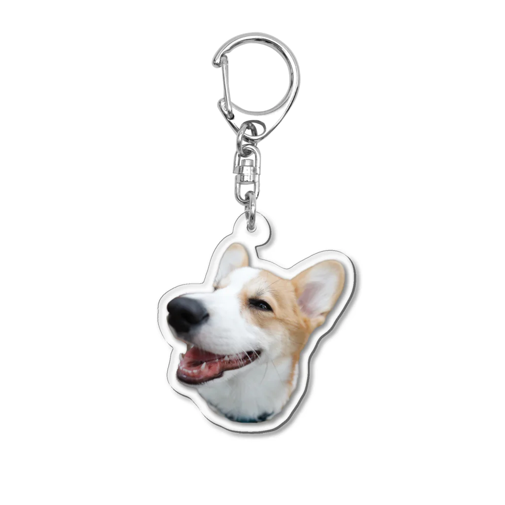 Innu no Omiseのコーギー（スマイル） Acrylic Key Chain