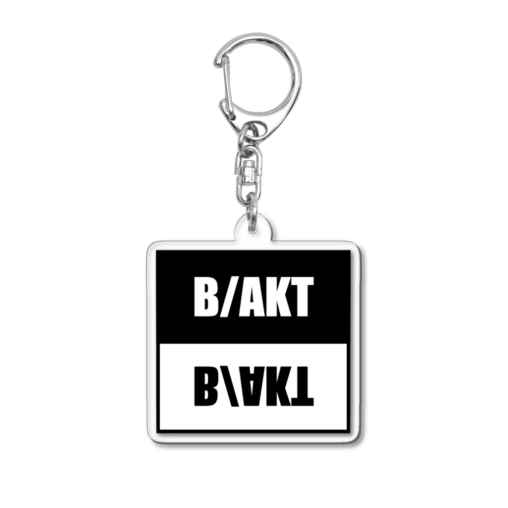 B/AKTのB/AKT　白黒ロゴ Acrylic Key Chain