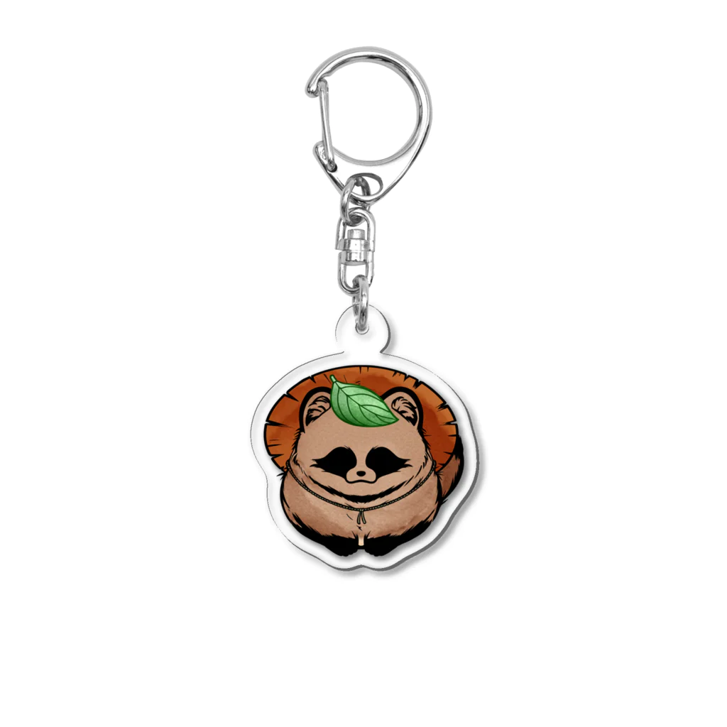 Ponpokoshop_kukuのたぬきの『福ぽん』 Acrylic Key Chain