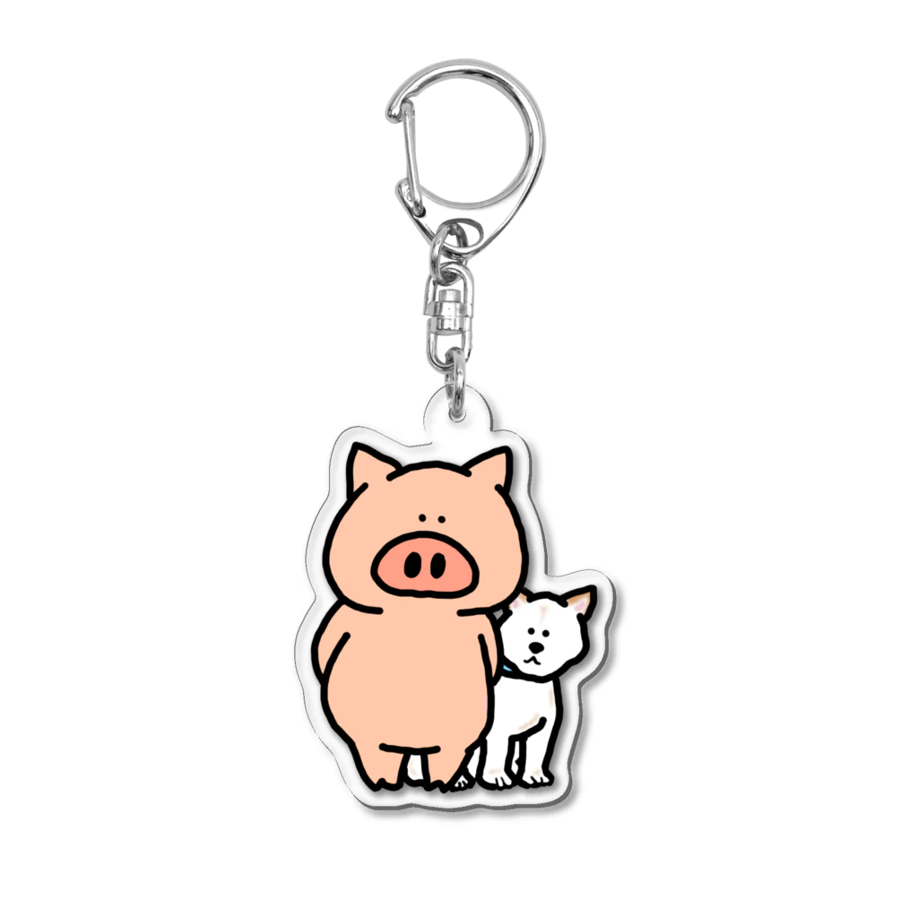 ぶーたんと仲間たちのぶーたんとくまちゃん Acrylic Key Chain