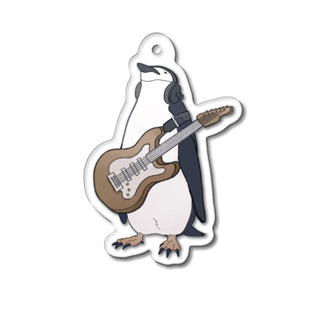 騒音のない世界 SHOPの騒音のない世界のペンギンキーホルダー アクリルキーホルダー