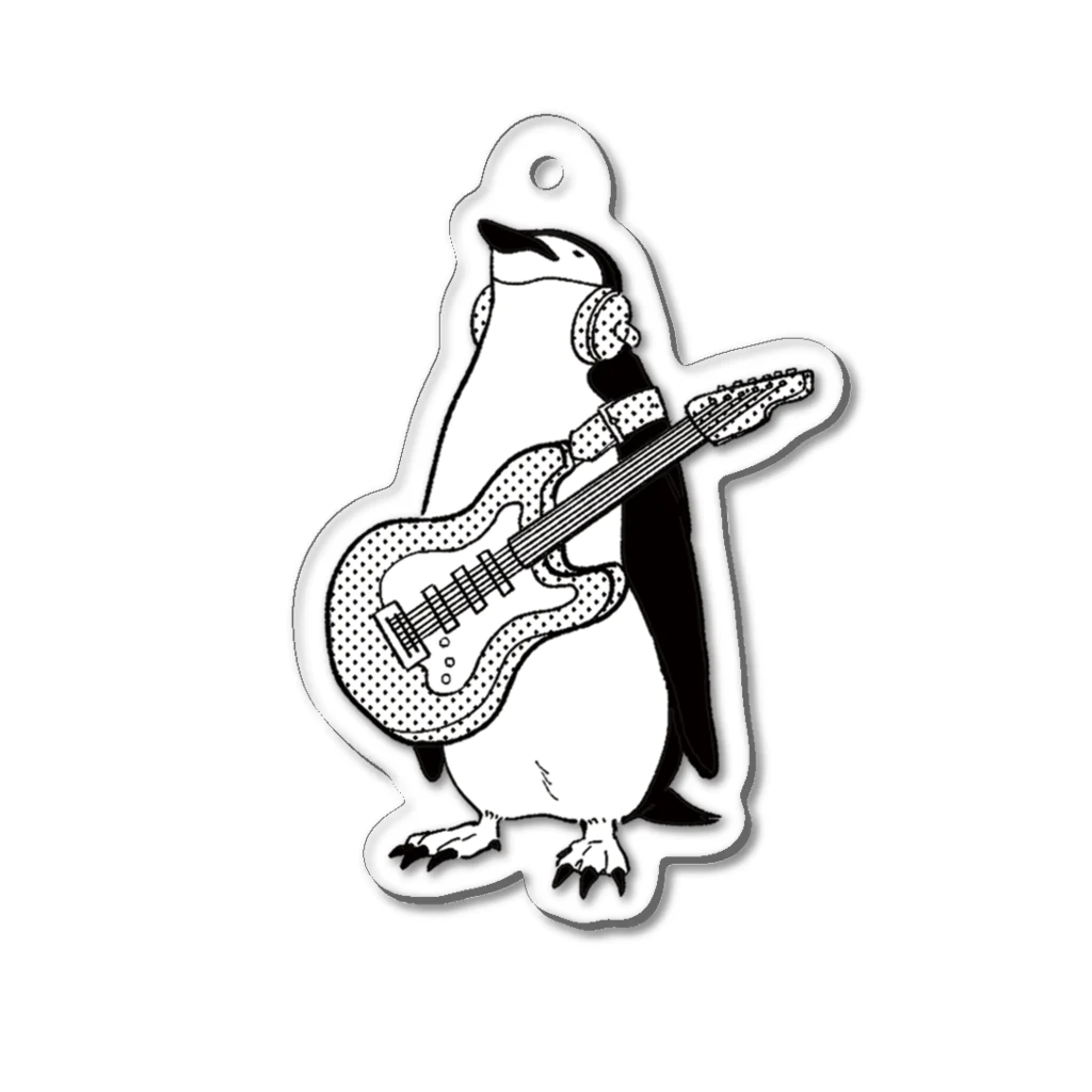 騒音のない世界 SHOPの騒音のない世界のペンギンキーホルダー Acrylic Key Chain