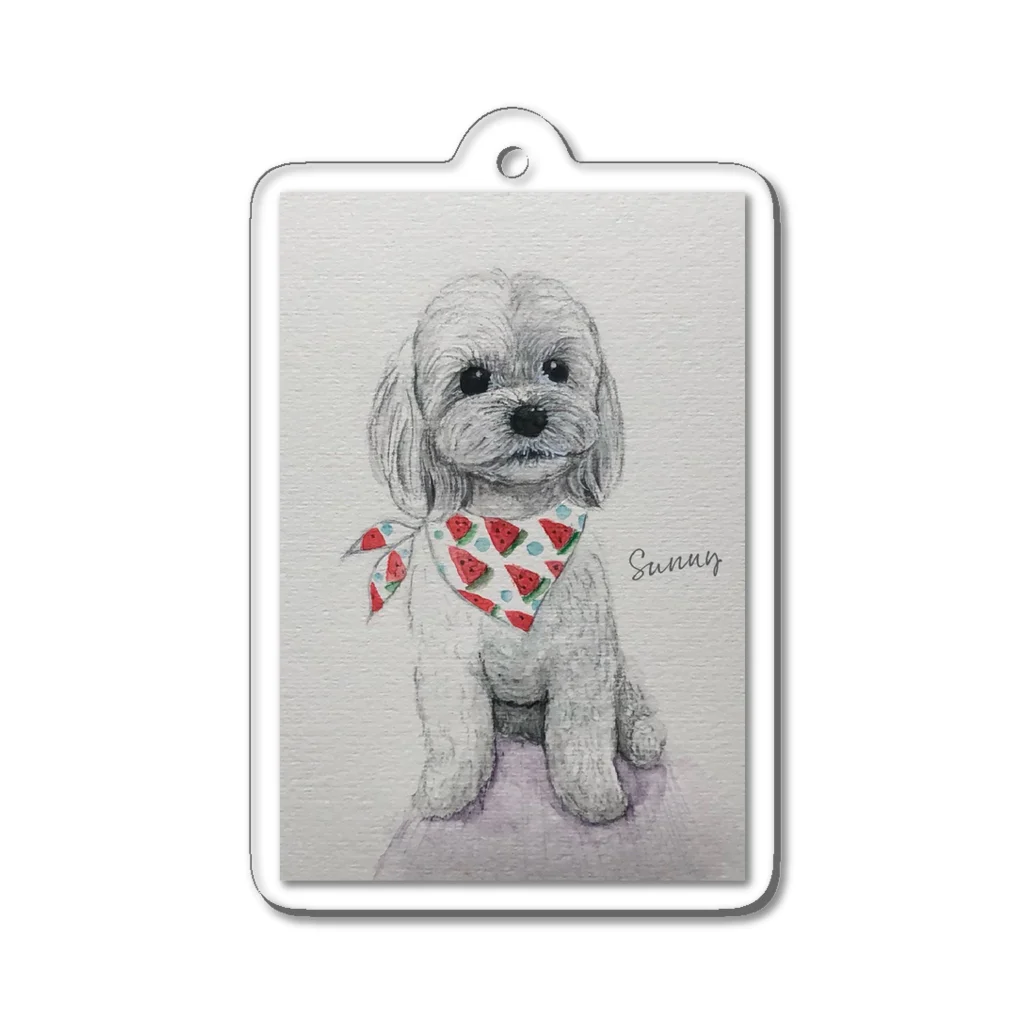 サニーSunny 犬グッズショップのサニオくん Acrylic Key Chain