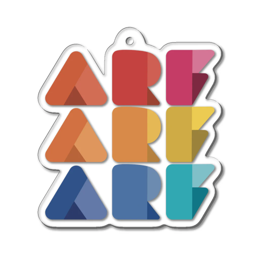 ARF2022のARF2022 ３連ロゴ アクリルキーホルダー