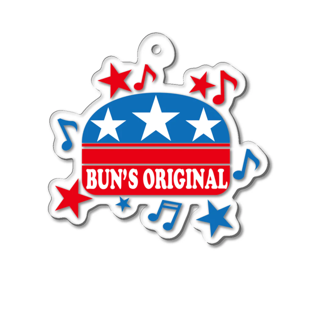 バンズオリジナルの<BUN'S ORIGINAL> バンズバーガーロゴ Acrylic Key Chain