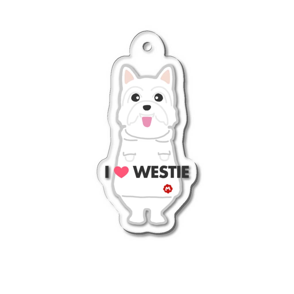 BISCUIT FACTORYのI LOVE WESTIE  Acrylic Key Chain