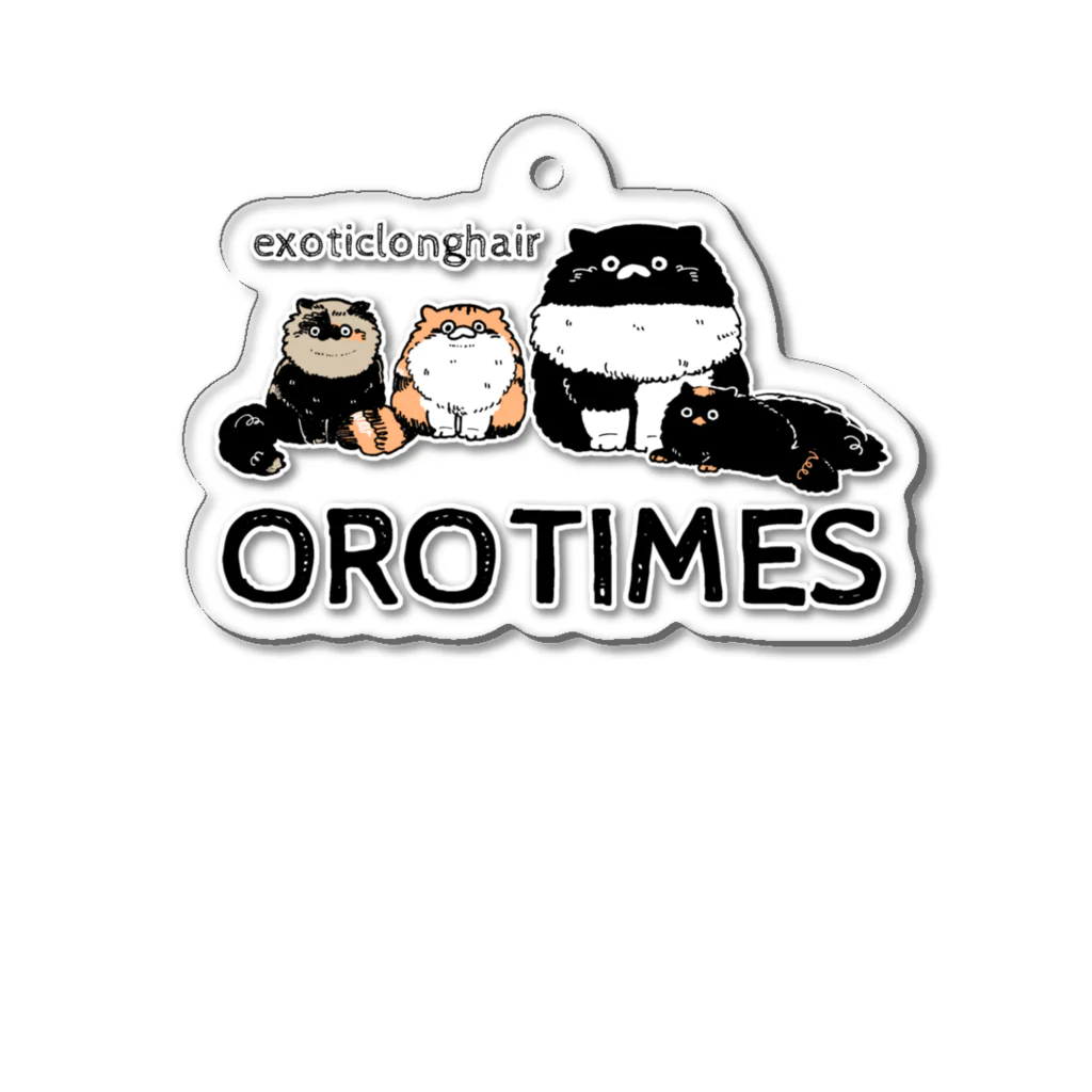 OROTIMESの4匹セット アクリルキーホルダー