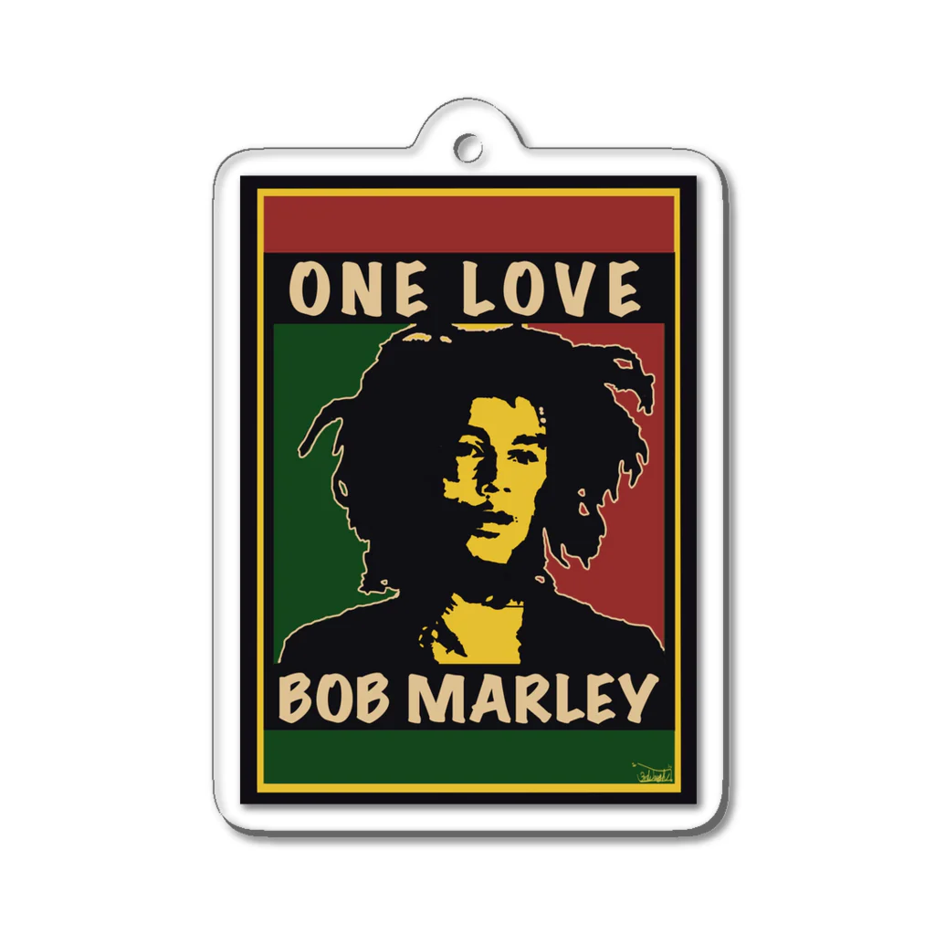 ３rd LaughのBOB MARLEY [ONE LOVE] アクリルキーホルダー