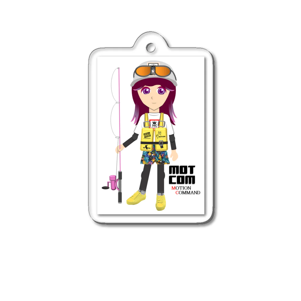 MOTCOM Winkel+の釣りガール　Fishinggirls Acrylic Key Chain