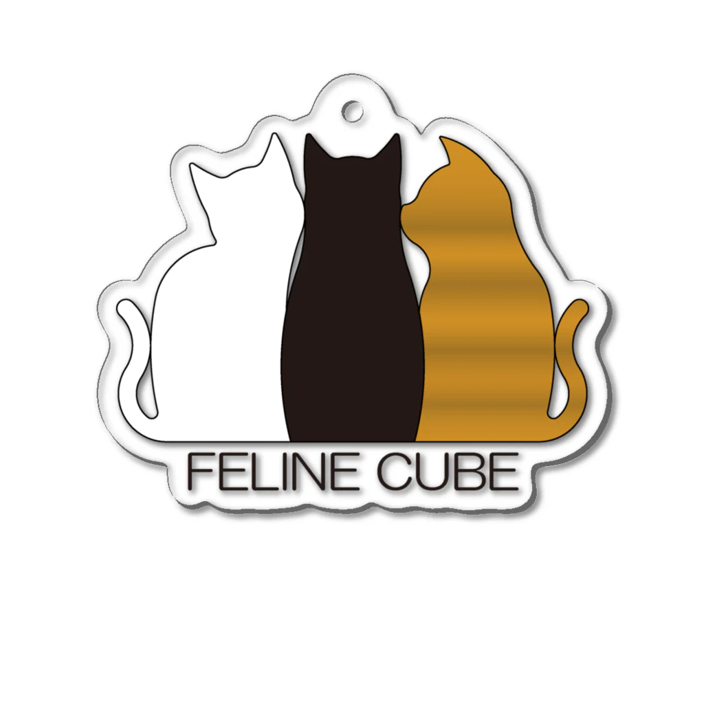 3x2x1のFELINE  CUBE  Acrylic Key Chain