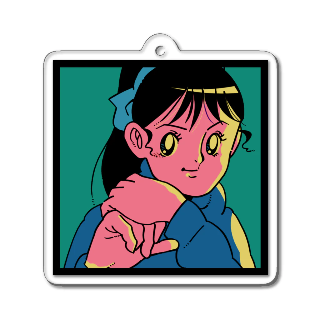 ハコベラのハコベラ　女の子 Acrylic Key Chain