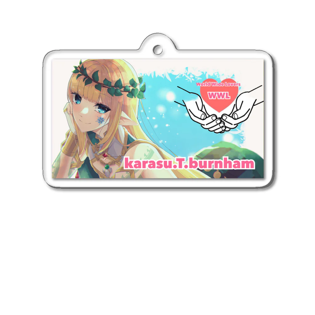 karasu.T.burnham🇯🇵❤️🌏のWWL公式チャリティーグッズ Acrylic Key Chain