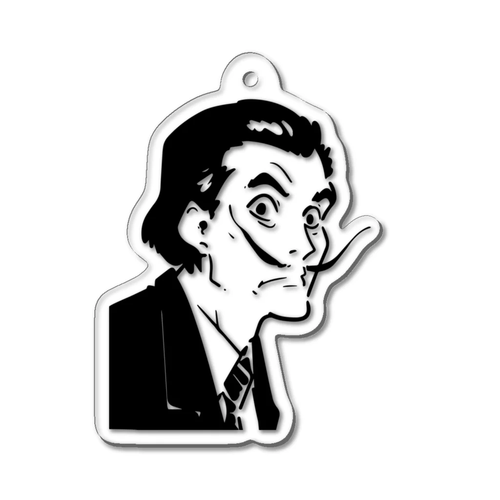 山形屋米店のサルバドール・ダリ(Salvador Dalí) Acrylic Key Chain