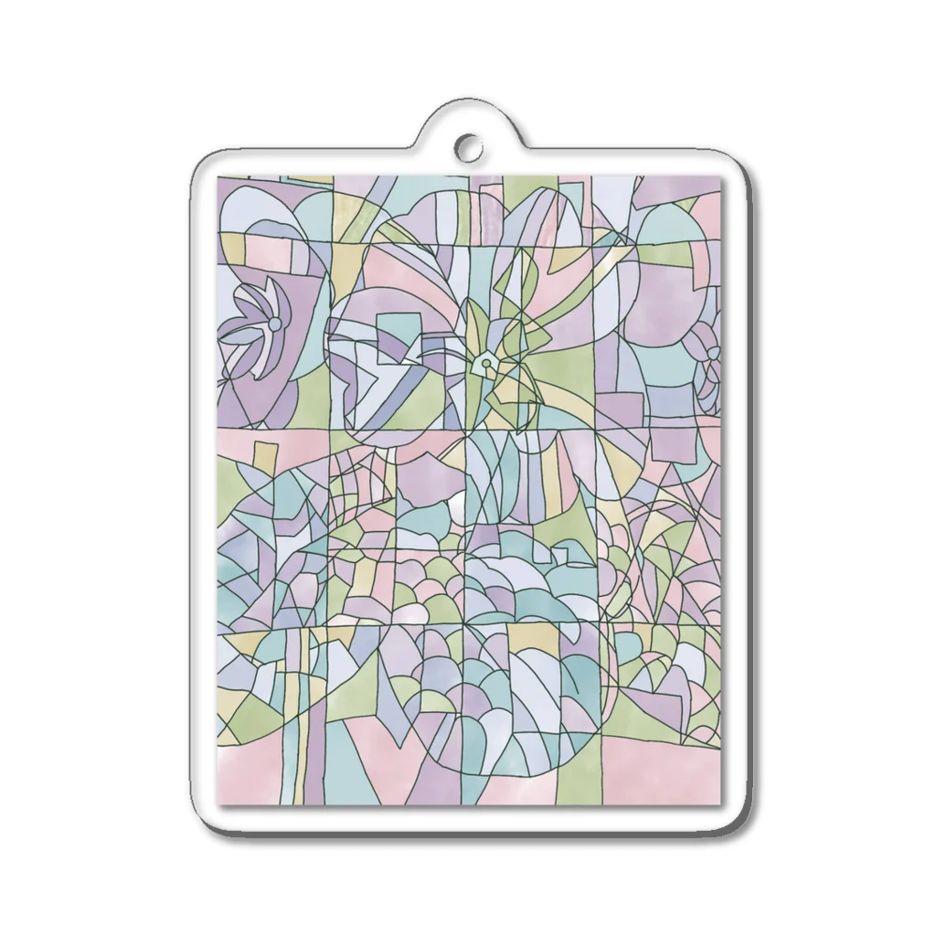 LeafCreateの色いろな花Ver.プリムラ Acrylic Key Chain