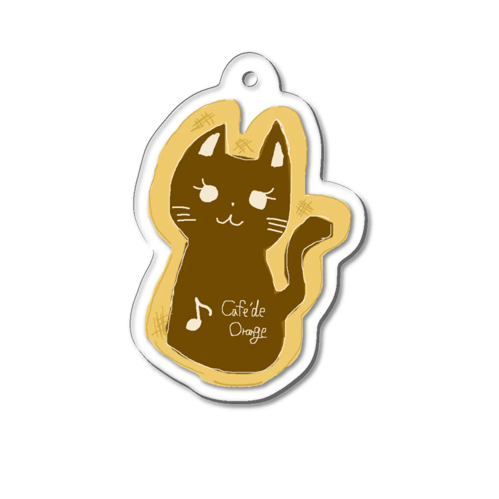 ゆるっとCafeのお茶爆ねこクッキー Acrylic Key Chain