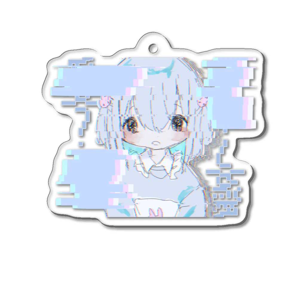 あいせ!!!!の水色・ゲーム Acrylic Key Chain