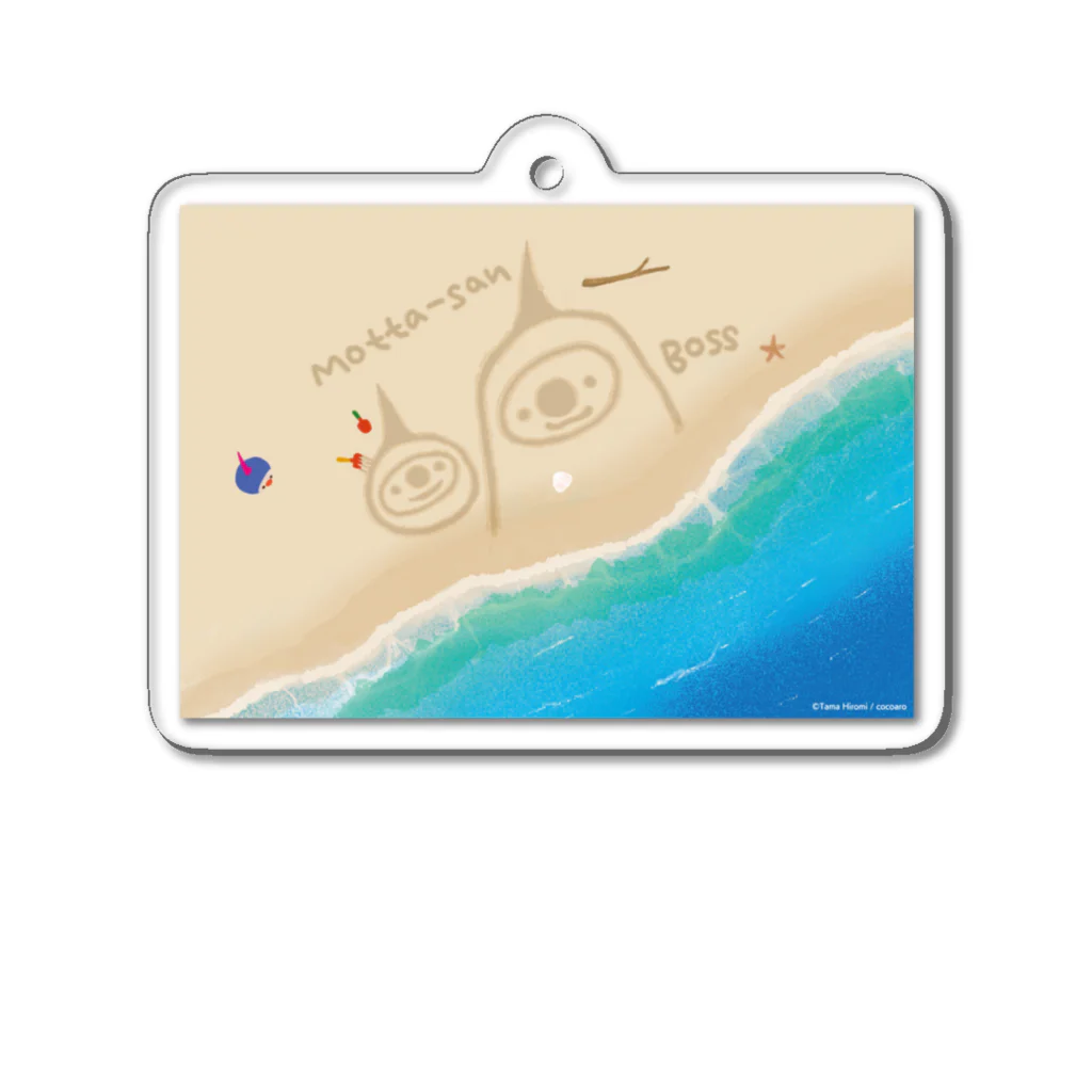 たまひろみShopの海辺のモッタさん Acrylic Key Chain