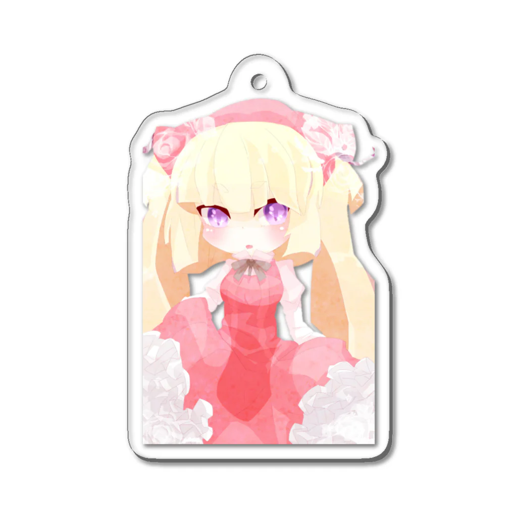 pumuz屋さんの金髪の女の子 Acrylic Key Chain