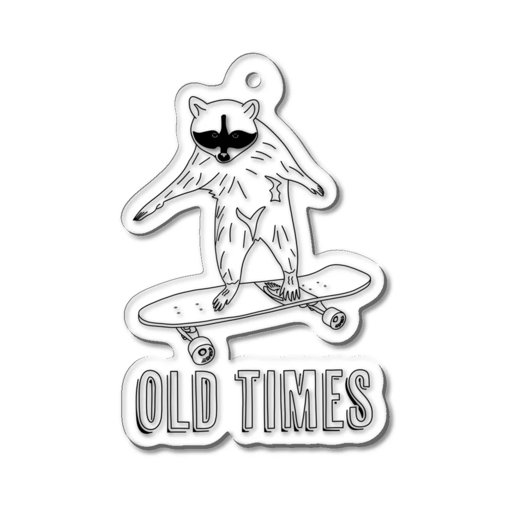 OLD TIMESのRACCOON SKATES アクリルキーホルダー