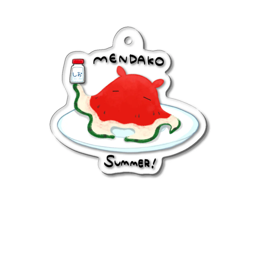 めんだこラボのMENDAKO SUMMER！ アクリルキーホルダー