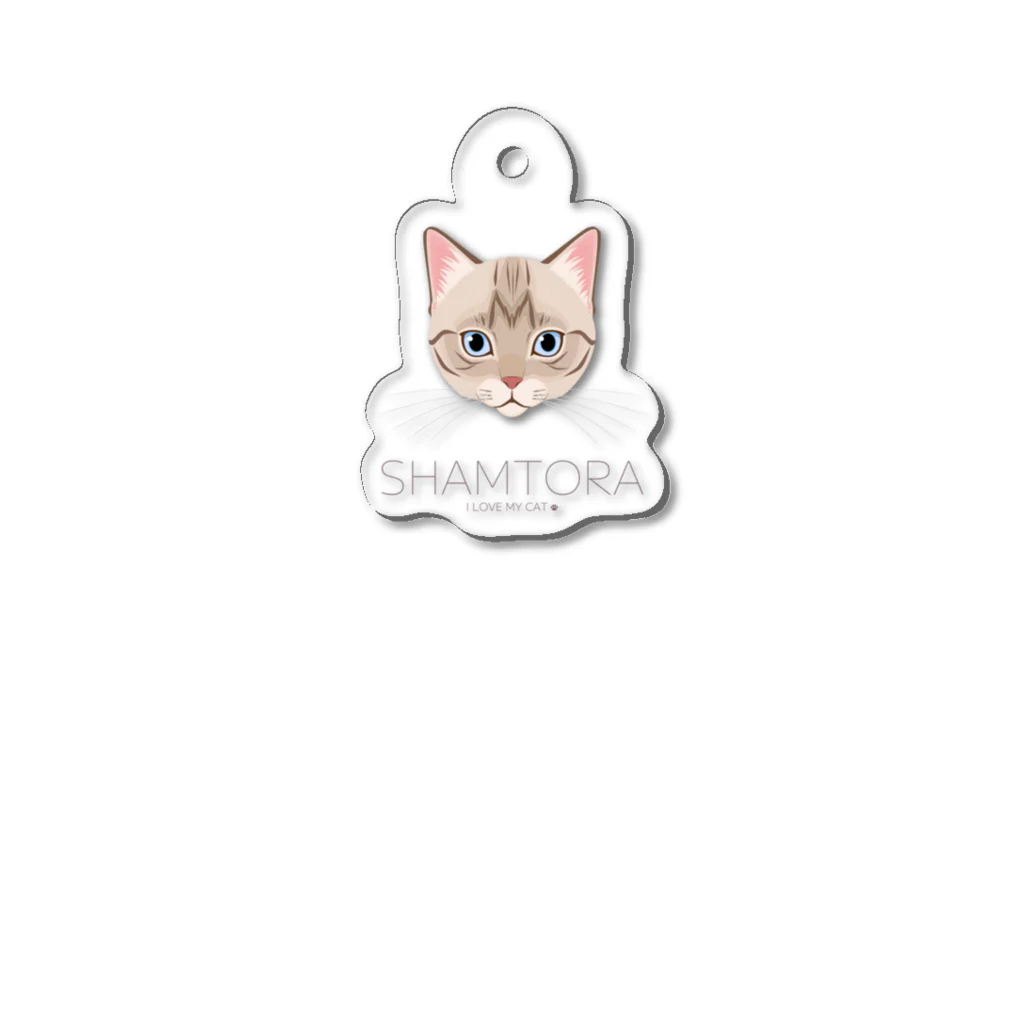 Baby Tigerのねこラブ・シャムトラ Acrylic Key Chain