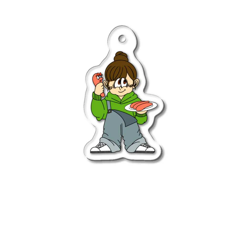 faceのfunny friends Acrylic Key Chain