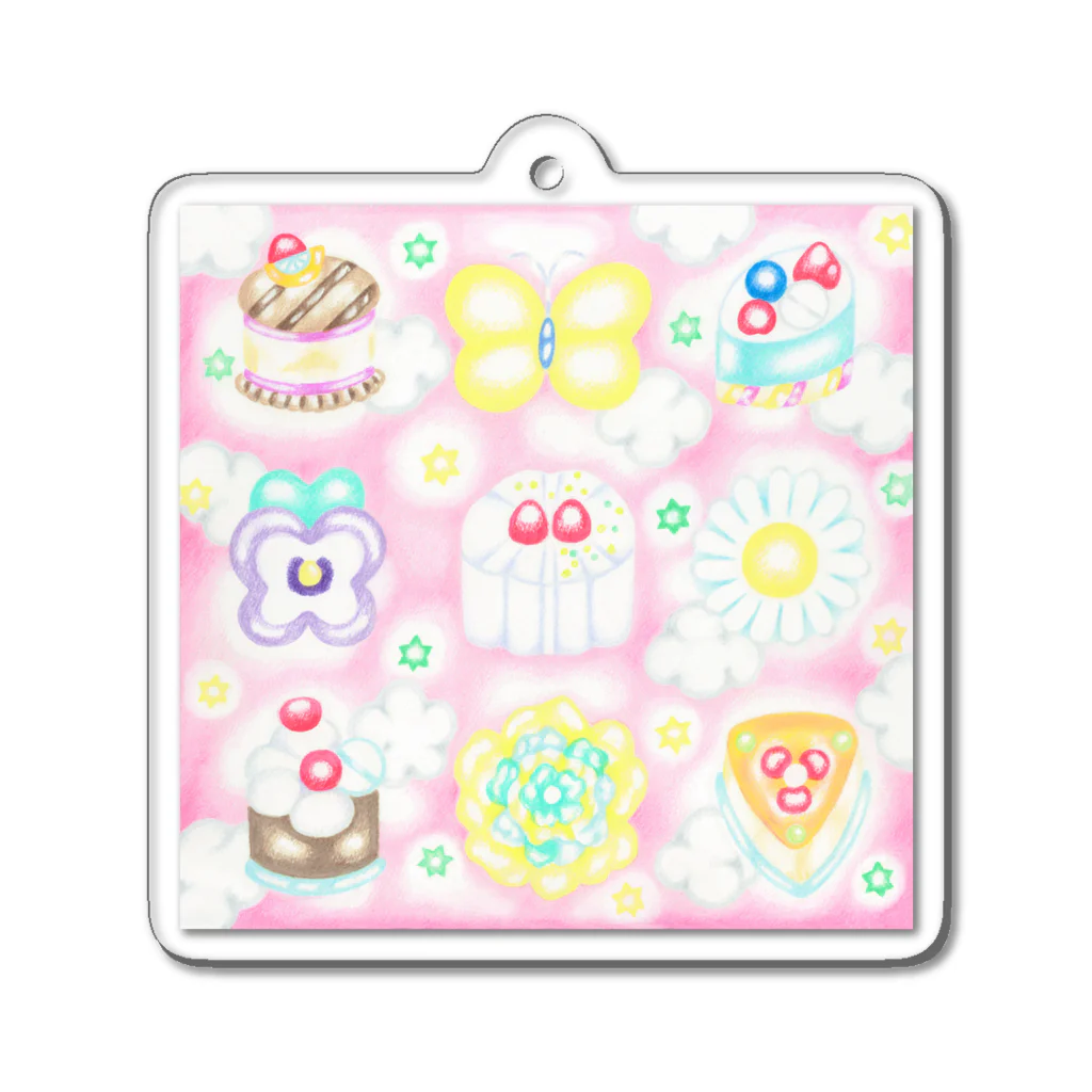 なかねあおいのpetit fours Acrylic Key Chain