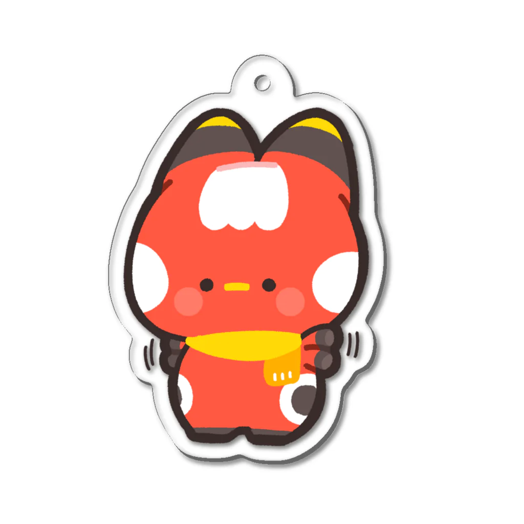 Umtのワタワタ赤べこさん Acrylic Key Chain