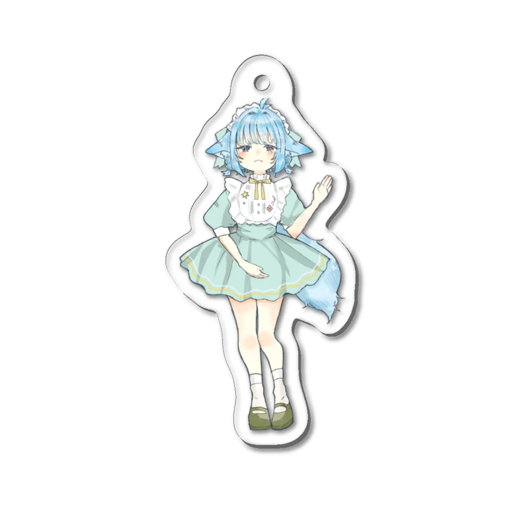 根本凪チャンネルSHOPの根本凪のイマジナリーフレンドメイド　ミント Acrylic Key Chain