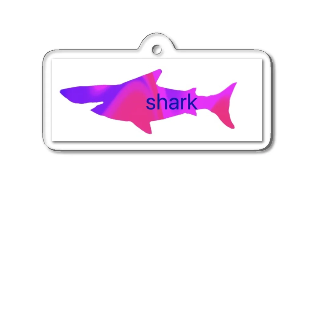 SakuraのRainbow sharks Acrylic Key Chain