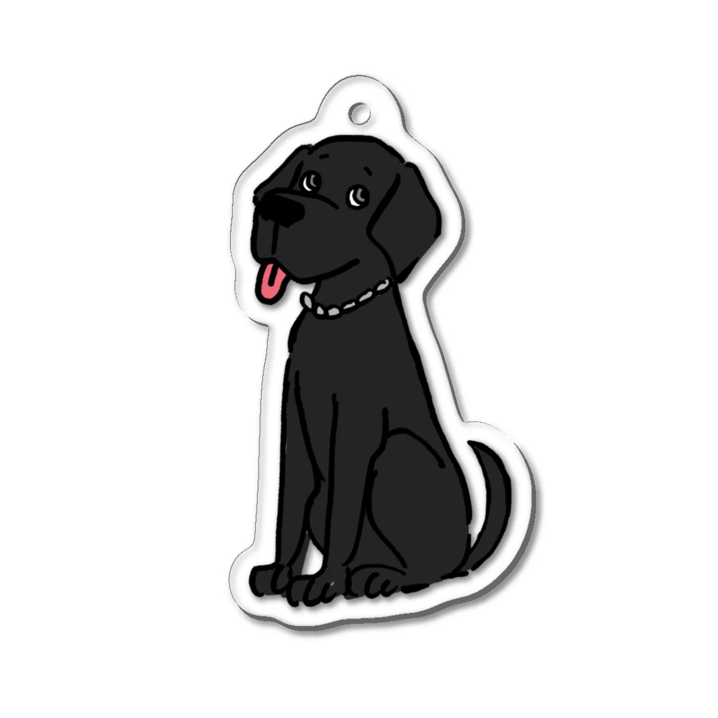 🥀SABRINAのBlacklab🐕‍🦺 アクリルキーホルダー