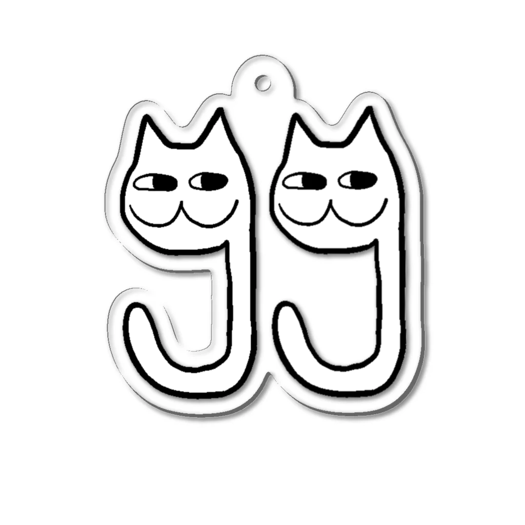 とっくねこSHOPのとっくねこ(GG) Acrylic Key Chain