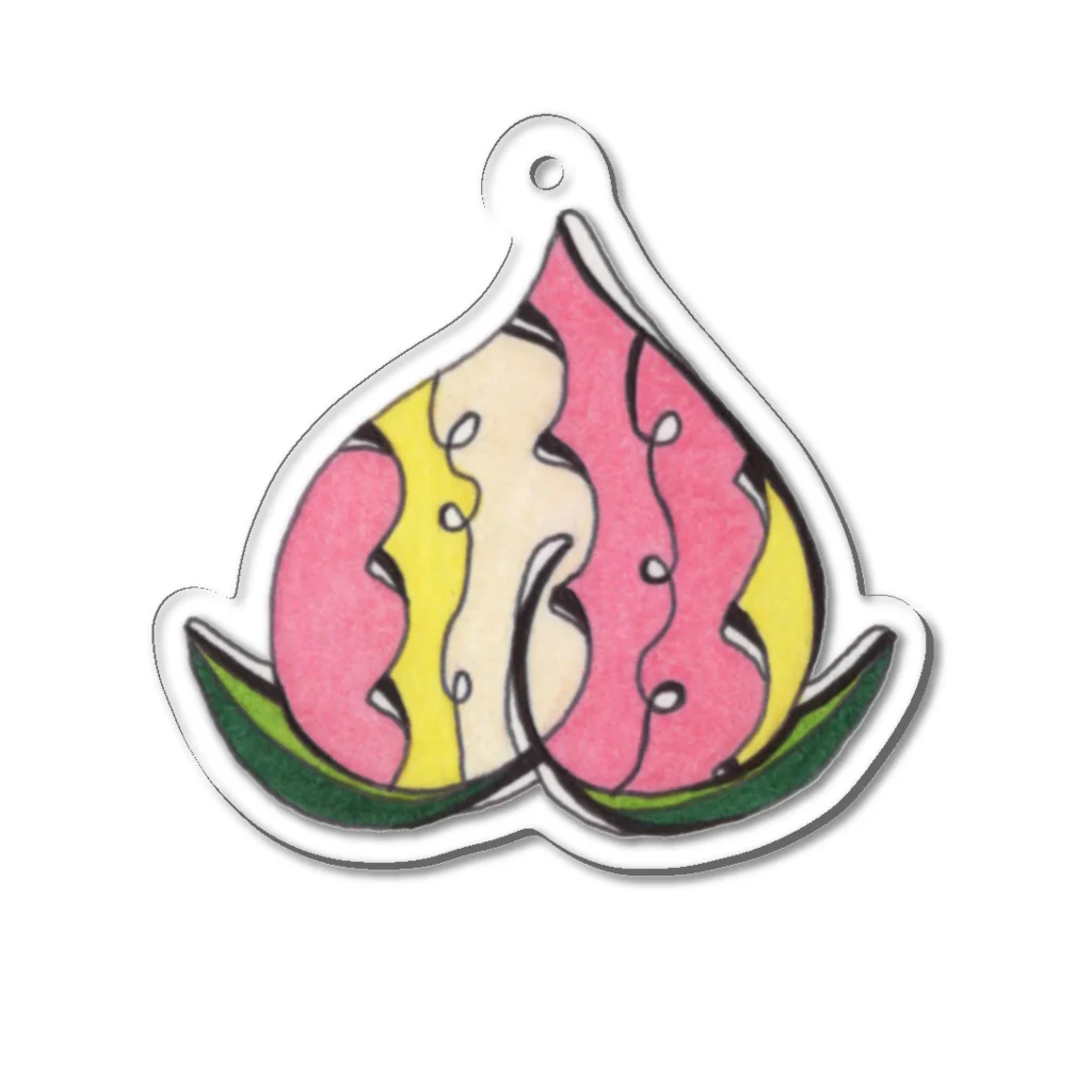 Berry Land storeのもも Acrylic Key Chain