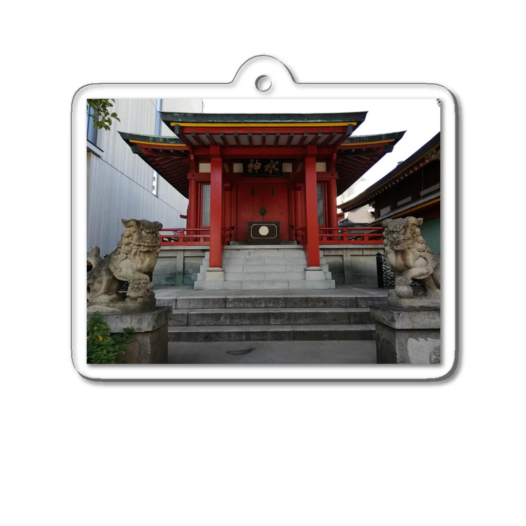 ヱビスヨシヒロ商会の魚河岸水神社 Acrylic Key Chain