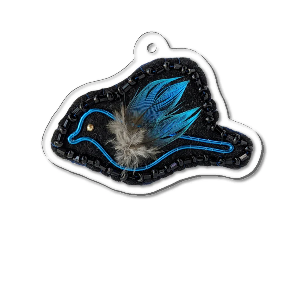 toriyasan37の幸せの青い鳥 アクリルキーホルダー
