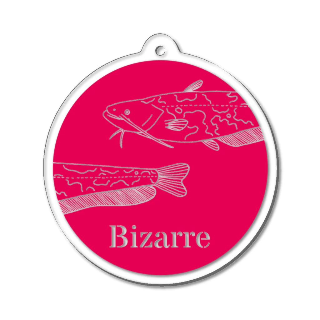 Bizarreのニホンナマズ(ピンク) Acrylic Key Chain